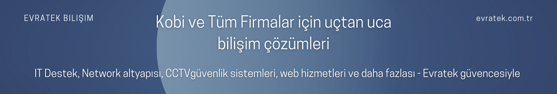 evratek bilişim ve bilgisayar teknolojileri sanayi ve tic. ltd. şti.