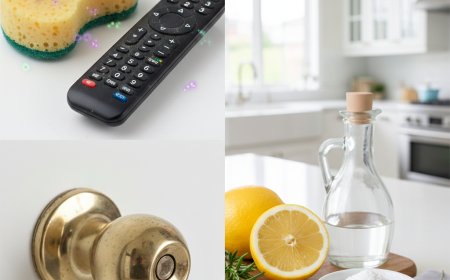 Evde En Çok Kirlenen 10 Alan ve Doğal Temizlik Yöntemleri