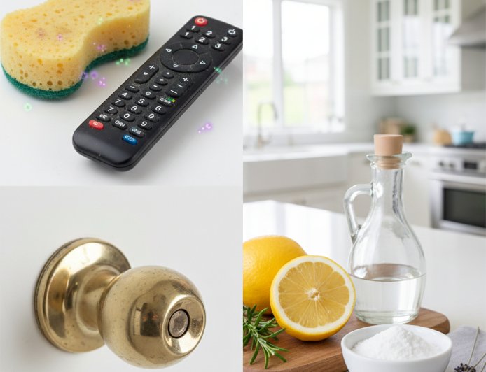 Evde En Çok Kirlenen 10 Alan ve Doğal Temizlik Yöntemleri