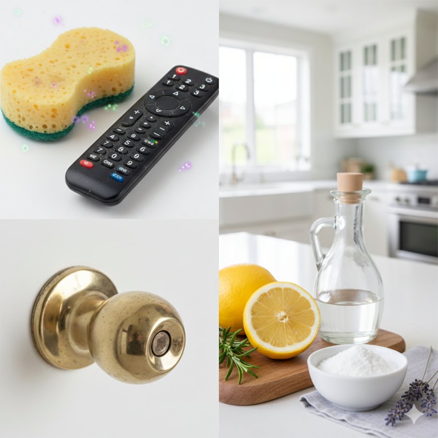 Evde En Çok Kirlenen 10 Alan ve Doğal Temizlik Yöntemleri